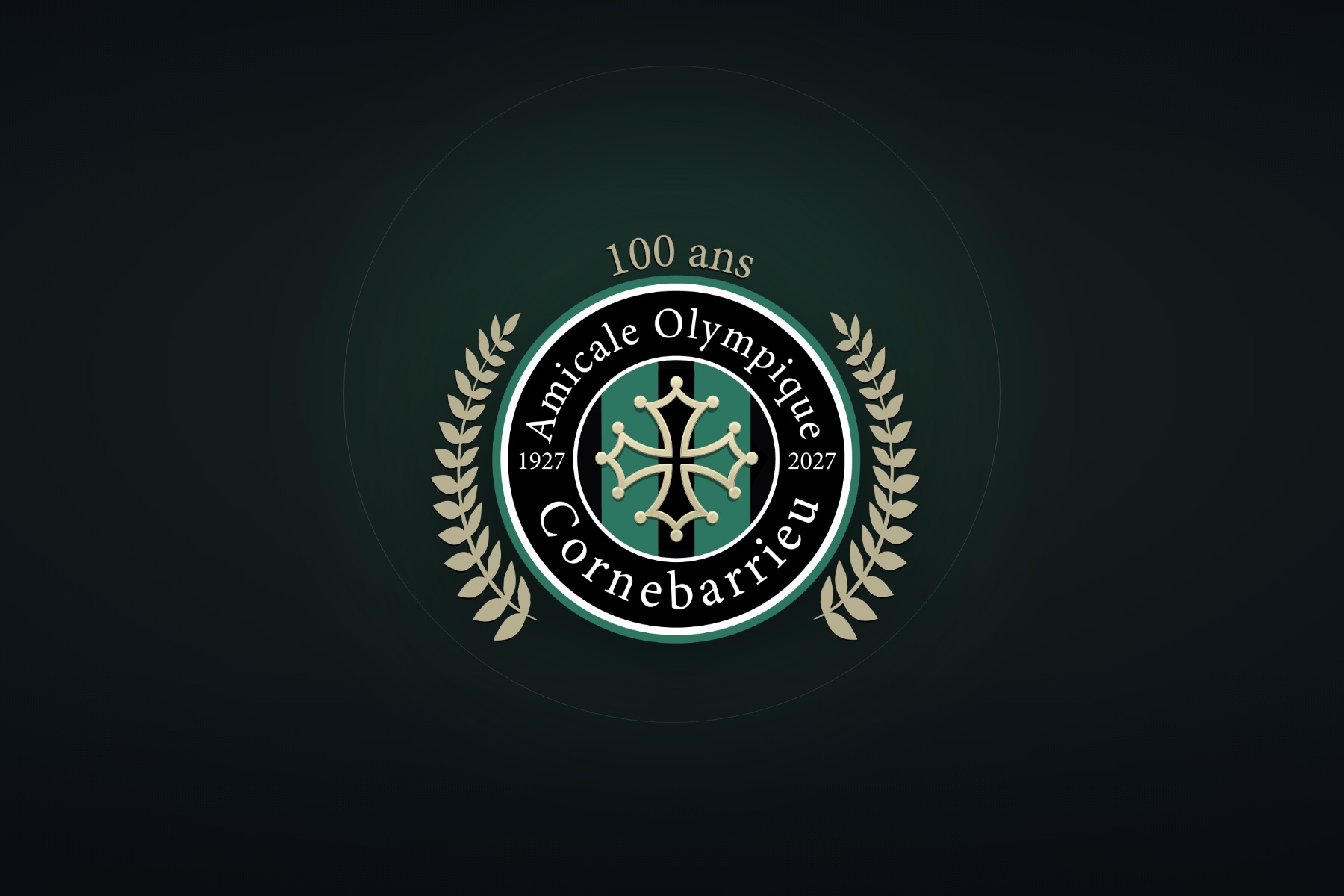 Logo du centenaire de l'AO Cornebarrieu créé par FastBreak